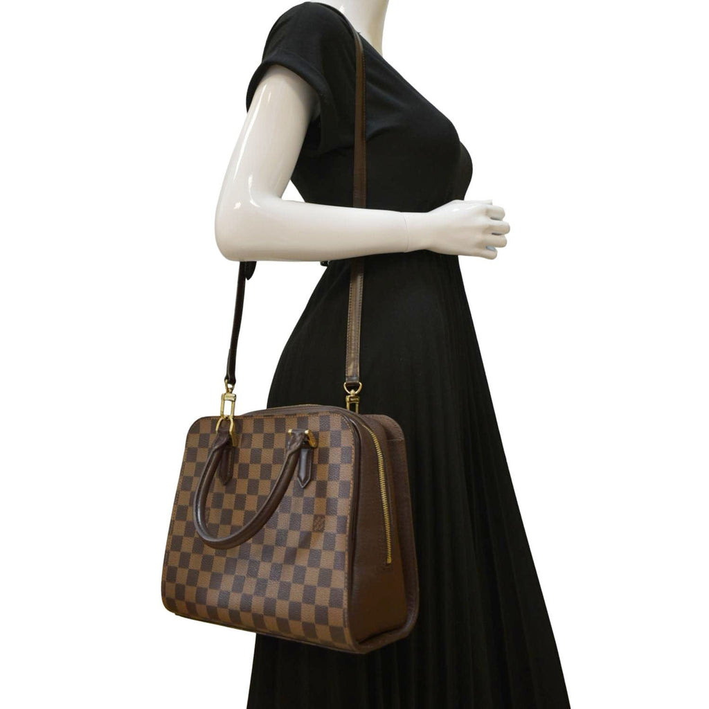 Louis Vuitton Damier Ebene Triana NM Satchel Handbag 91lk425s