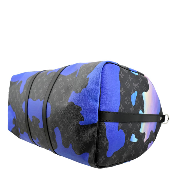 LOUIS VUITTON Keepall Bandouliere 55 Sunrise Monogram Canvas Travel Bag Multicolor