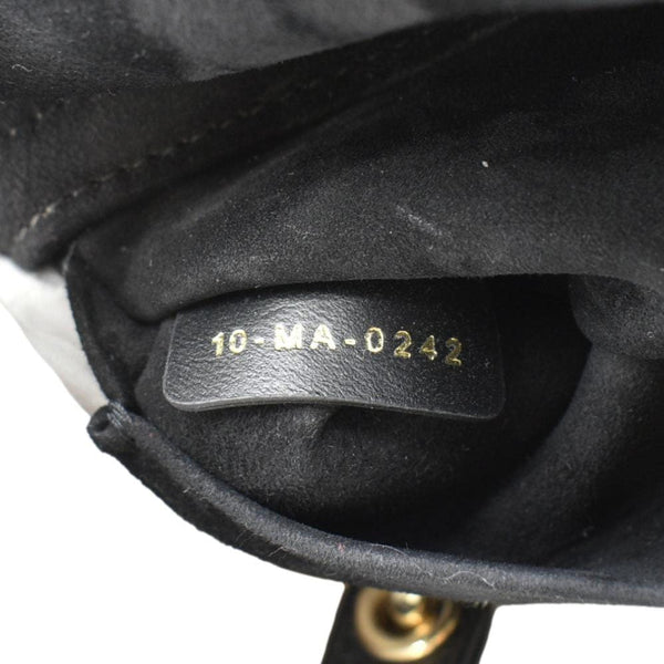 CHRISTIAN DIOR Lady D-Joy Medium Cannage Leather Shoulder Bag Black