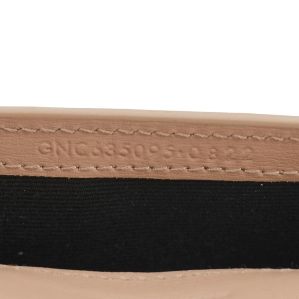 YVES SAINT LAURENT Phone Holder Shoulder Bag Leather Dusty Pink