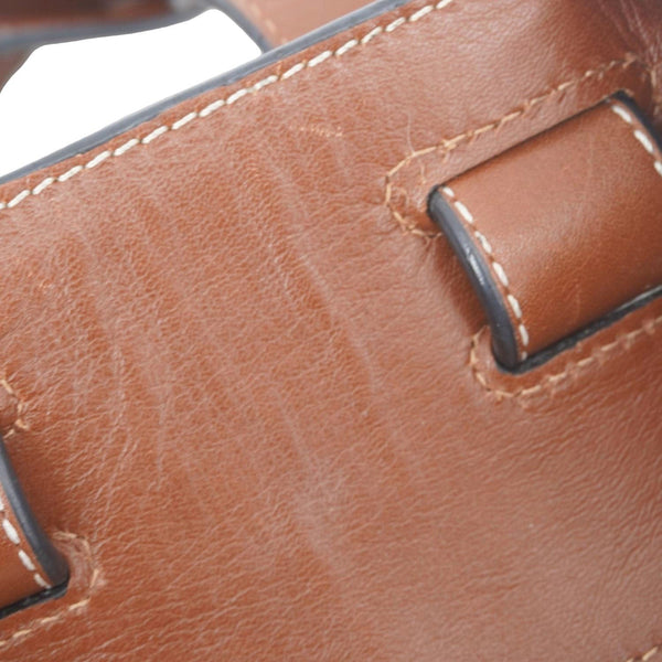 LOEWE Hammock Calfskin Leather Shoulder Bag Brown