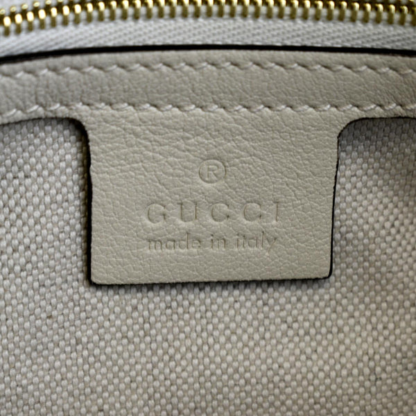 GUCCI GG Star Leather Crossbody Bag Beige 675776