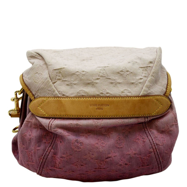 LOUIS VUITTON Sunshine Monogram Denim Canvas Shoulder Bag Rose