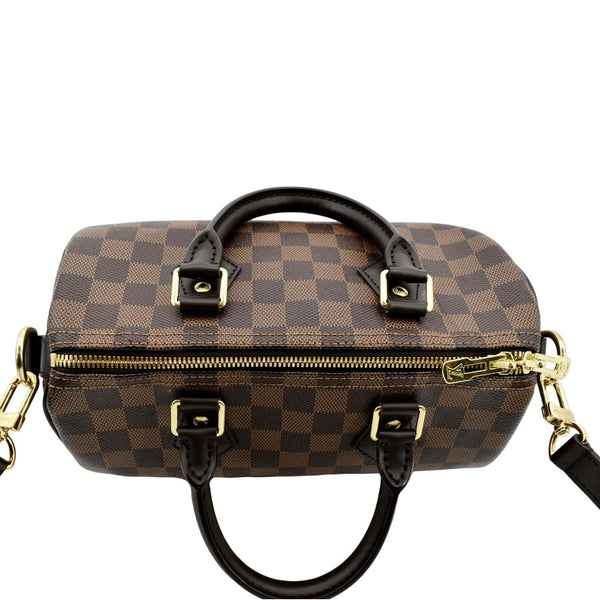 LOUIS VUITTON Speedy 25 Bandouliere Damier Ebene Shoulder Bag Brown