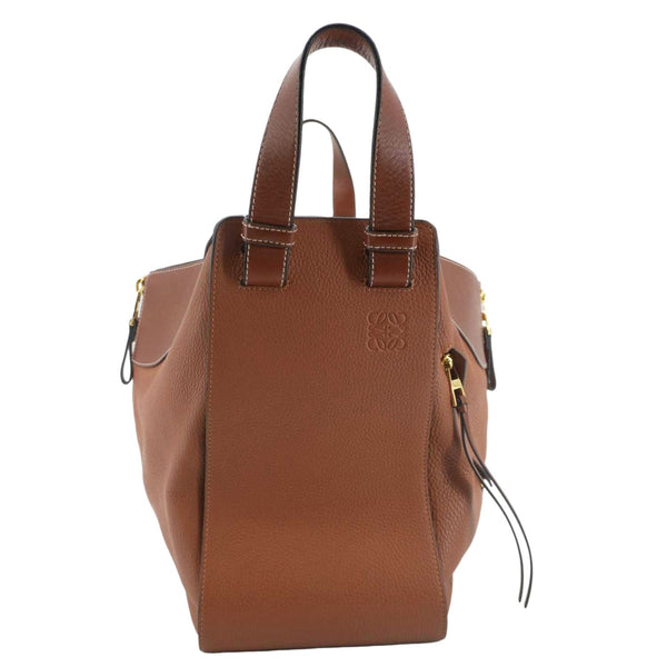 LOEWE Hammock Calfskin Leather Shoulder Bag Brown
