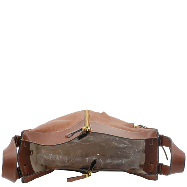 LOEWE Hammock Calfskin Leather Shoulder Bag Brown