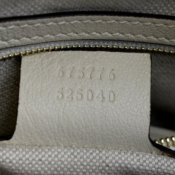 GUCCI GG Star Leather Crossbody Bag Beige 675776