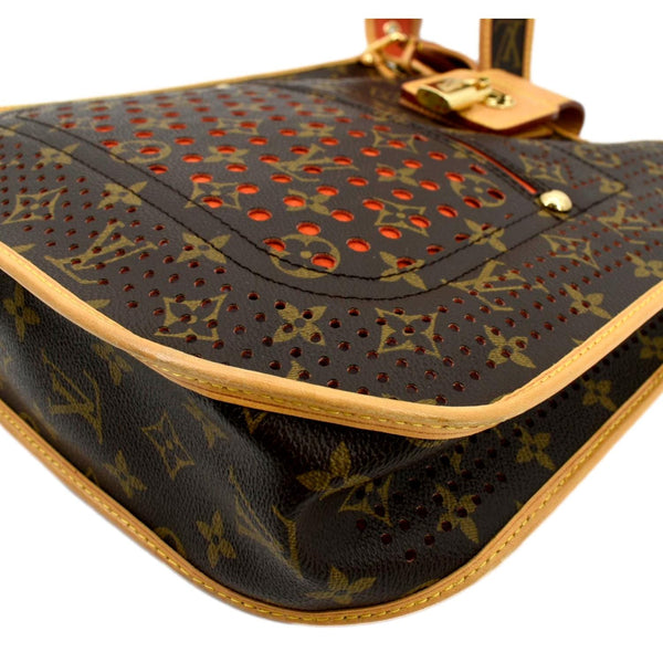 LOUIS VUITTON Perforated Musette Monogram Canvas Crossbody Bag Brown