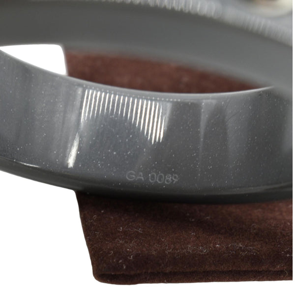 LOUIS VUITTON Flower Black Bangle Bracelet