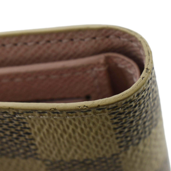 LOUIS VUITTON Victorine Damier Azur Wallet White