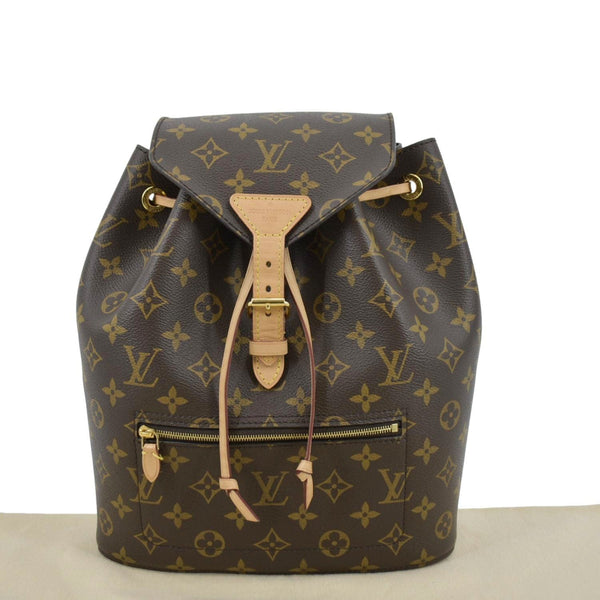 LOUIS VUITTON Montsouris PM Monogram Canvas Backpack Brown
