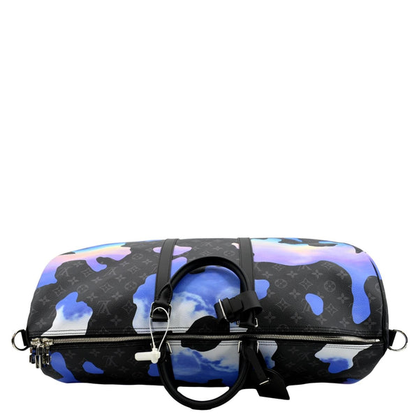 LOUIS VUITTON Keepall Bandouliere 55 Sunrise Monogram Canvas Travel Bag Multicolor