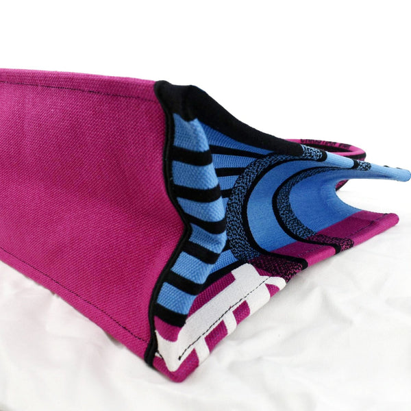 Christian Dior Butterfly Book Canvas Tote bag in Pink color