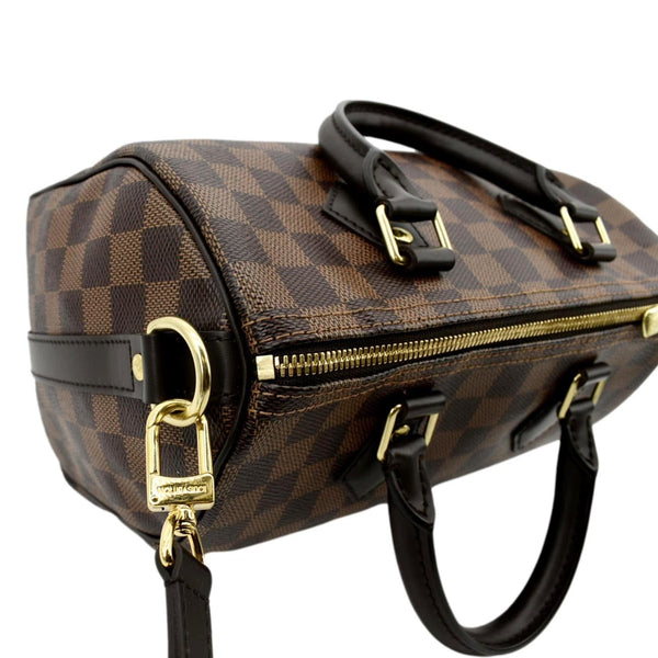 LOUIS VUITTON Speedy 25 Bandouliere Damier Ebene Shoulder Bag Brown