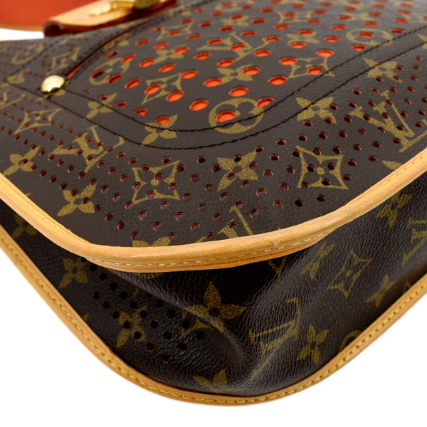 LOUIS VUITTON Perforated Musette Monogram Canvas Crossbody Bag Brown