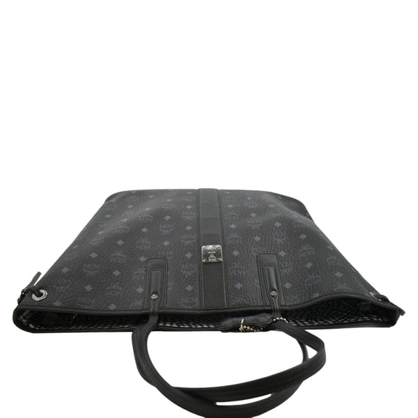 MCM Reversible Liz Large Visetos Canvas Shopper Tote Bag Black