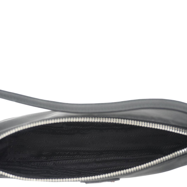 Prada Accessory Pouch Nylon Hobo Bag Black – Pocket View