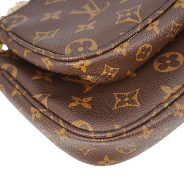 LOUIS VUITTON Multi Pochette Accessoires Monogram Canvas Crossbody Bag Brown