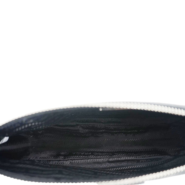 Prada Accessory Pouch Nylon Hobo Bag Black – Inner View