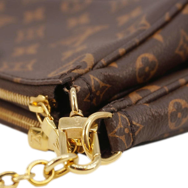 LOUIS VUITTON Multi Pochette Accessoires Monogram Canvas Crossbody Bag Brown