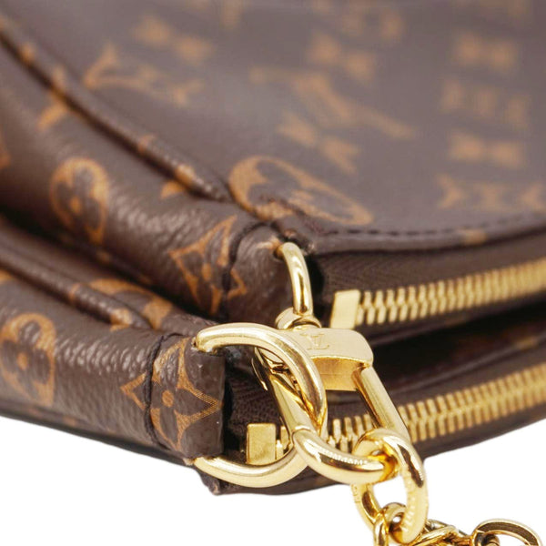 LOUIS VUITTON Multi Pochette Accessoires Monogram Canvas Crossbody Bag Brown