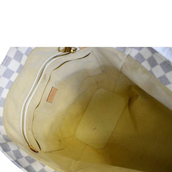 LOUIS VUITTON Salina PM Damier Azur Shoulder Bag White