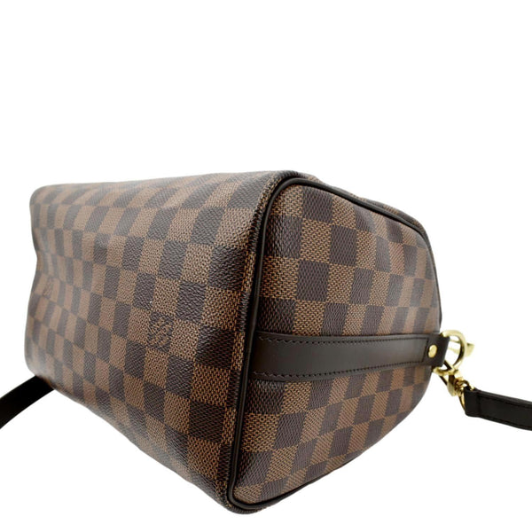 LOUIS VUITTON Speedy 25 Bandouliere Damier Ebene Shoulder Bag Brown