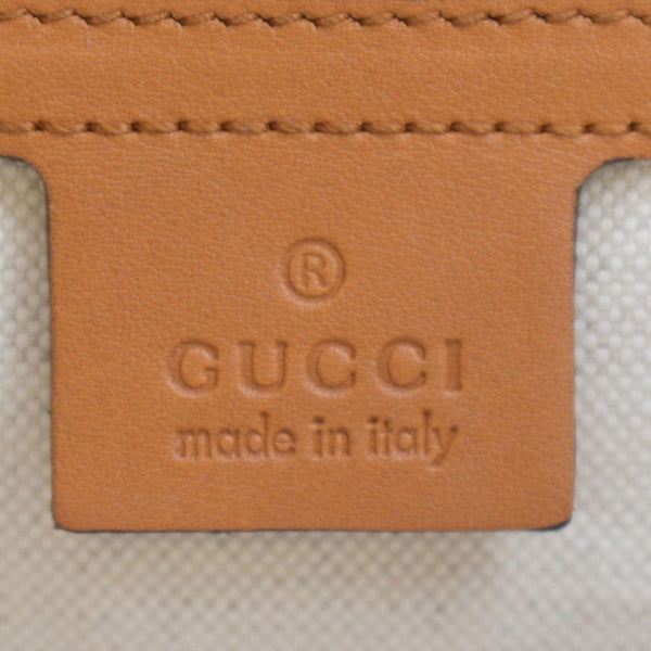 GUCCI Half Moon Vintage Web GG Canvas Bag Beige