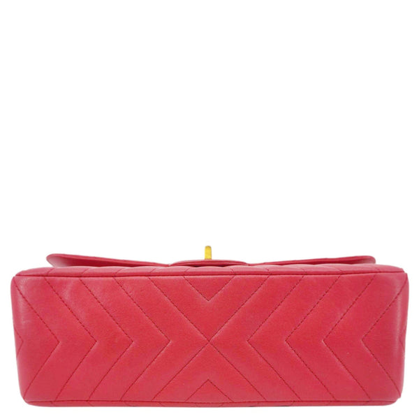 CHANEL 2.55 Reissue Double Flap Chevron Leather Shoulder Bag Pink