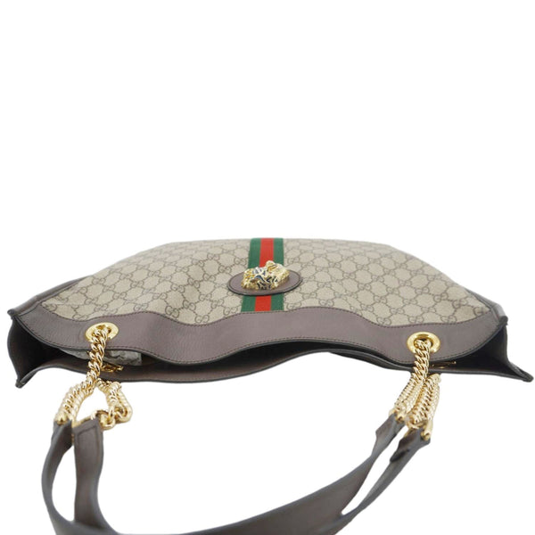 GUCCI Rajah GG Supreme Canvas Tote Shoulder Bag Beige 537219