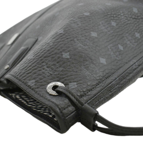 MCM Reversible Liz Large Visetos Canvas Shopper Tote Bag Black