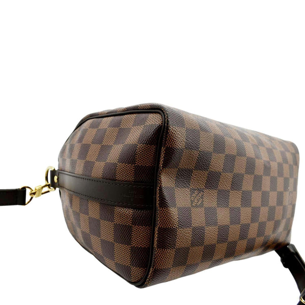 LOUIS VUITTON Speedy 25 Bandouliere Damier Ebene Shoulder Bag Brown