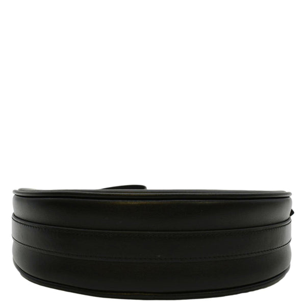 PRADA Arque Leather Shoulder Bag Black