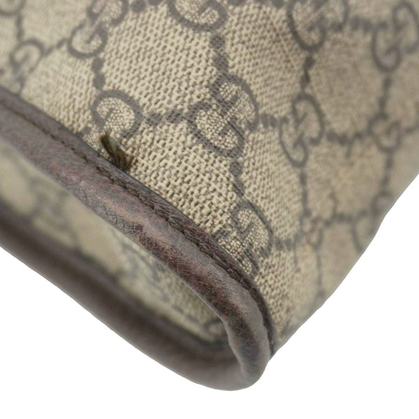 GUCCI Rajah GG Supreme Canvas Tote Shoulder Bag Beige 537219