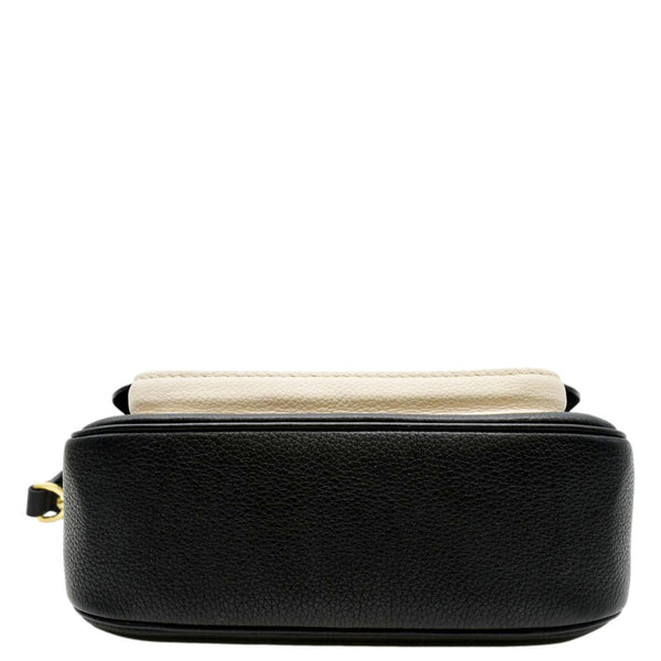 LOUIS VUITTON Lockme Tender Grained Calfskin Leather Shoulder Bag Black