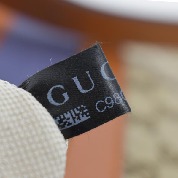 GUCCI Half Moon Vintage Web GG Canvas Bag Beige