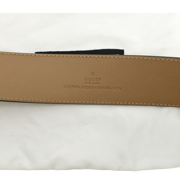GUCCI Double G Buckle Leather Belt Size 100.40 Tan 400593