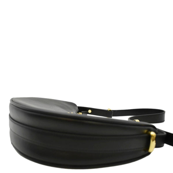 PRADA Arque Leather Shoulder Bag Black