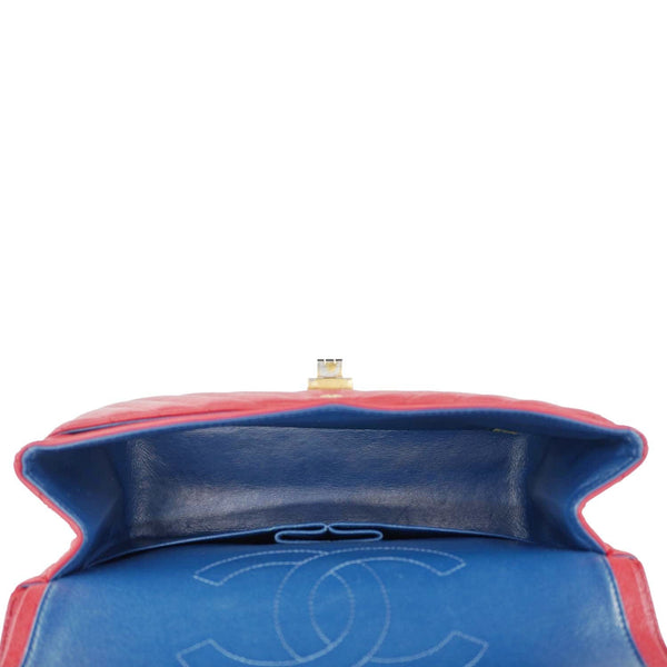 CHANEL 2.55 Reissue Double Flap Chevron Leather Shoulder Bag Pink