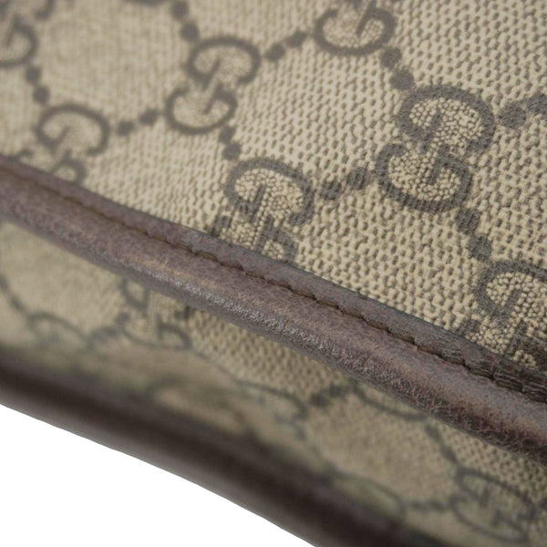 GUCCI Rajah GG Supreme Canvas Tote Shoulder Bag Beige 537219