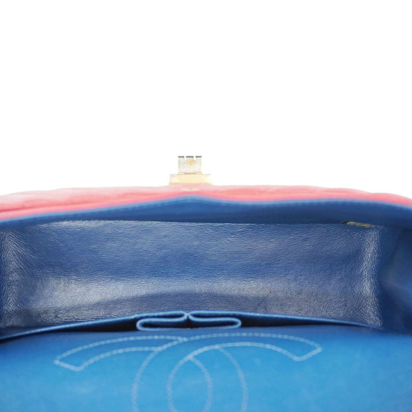 CHANEL 2.55 Reissue Double Flap Chevron Leather Shoulder Bag Pink