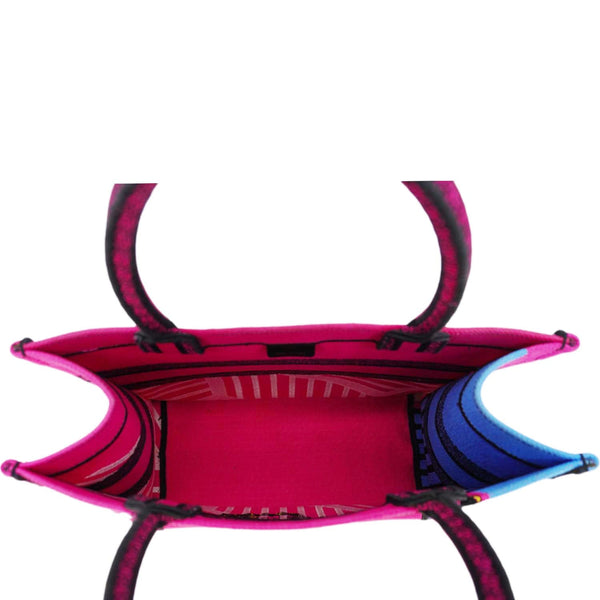 CHRISTIAN DIOR Butterfly Book Canvas Tote bag Pink