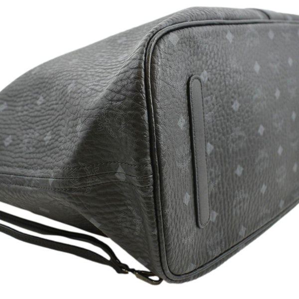 MCM Reversible Liz Large Visetos Canvas Shopper Tote Bag Black