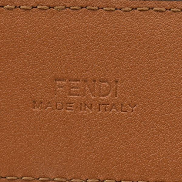 FENDI FF Leather Waist Belt Tan Size 85/34