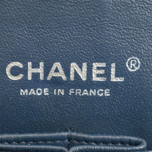 CHANEL Flap Quilted Patent Leather Shoulder Bag Green