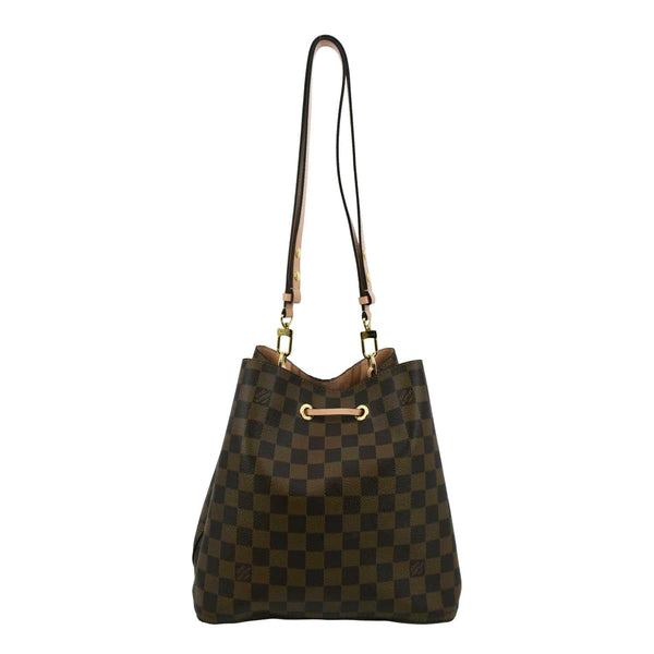 LOUIS VUITTON Neonoe Monogram Canvas Shoulder Bag Rose Ballerine