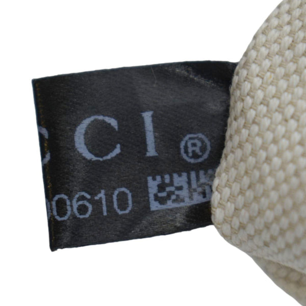 GUCCI Half Moon Vintage Web GG Canvas Bag Beige