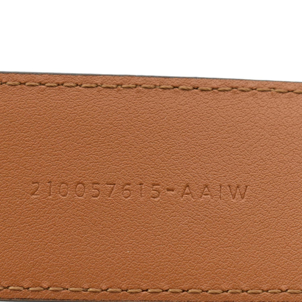 FENDI FF Leather Waist Belt Tan Size 85/34