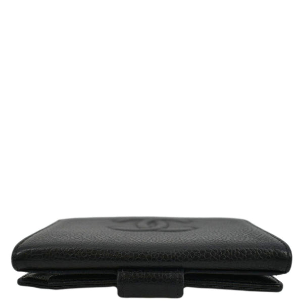 CHANEL Timeless CC Flap Caviar Leather Wallet Black
