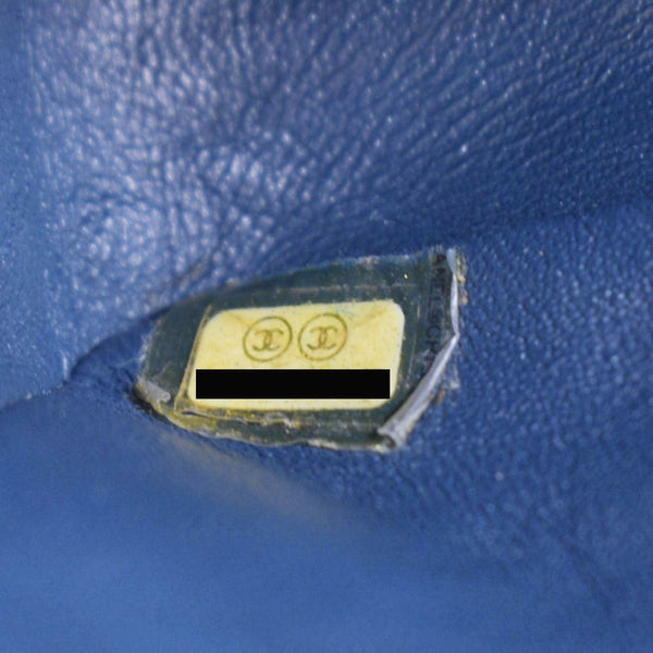 CHANEL Flap Quilted Patent Leather Shoulder Bag Green